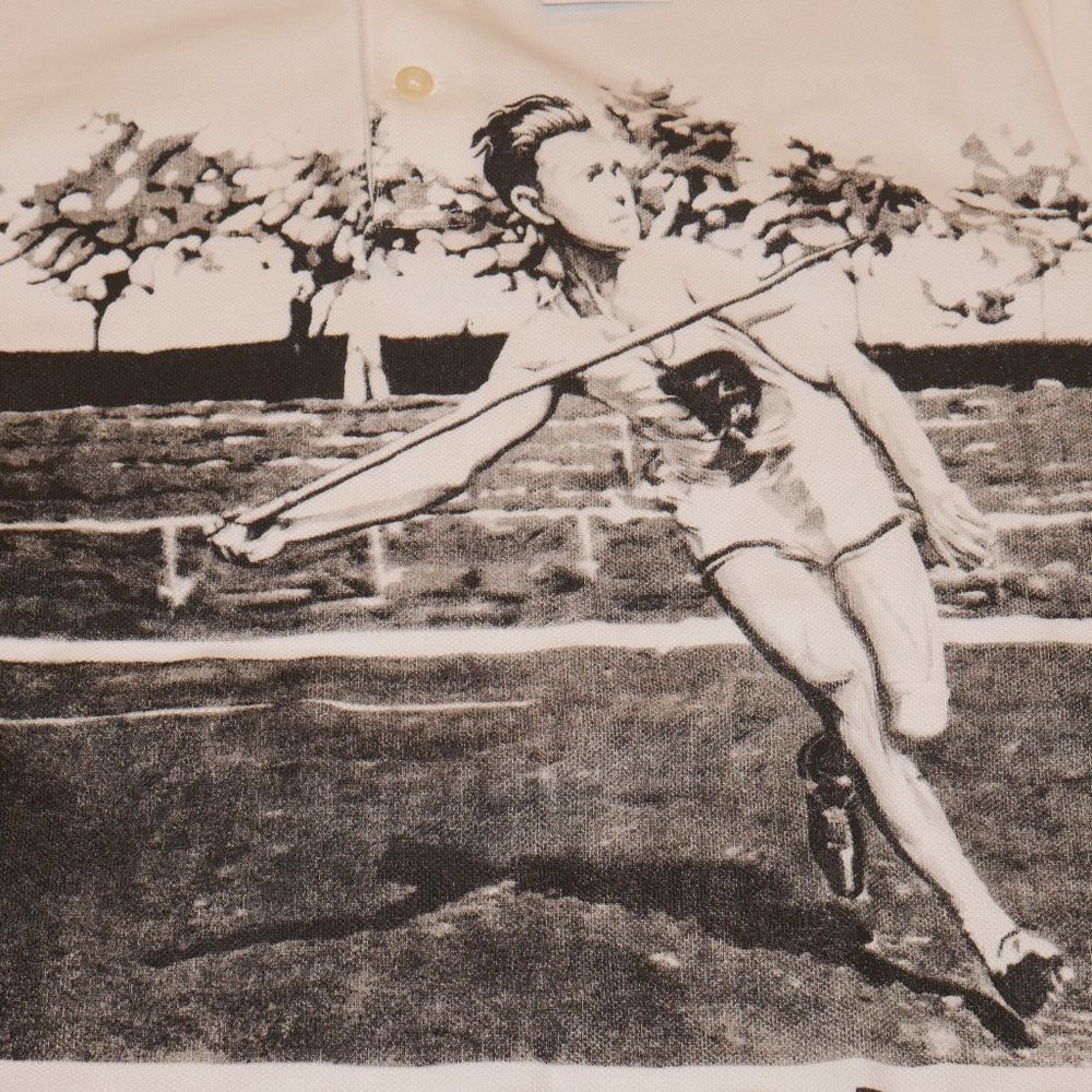 🚫SOLD🚫NWT Polo Ralph Lauren Polo 1992 Javelin P Wing Stadium Polo Shirt Size M - Picture 2 of 6